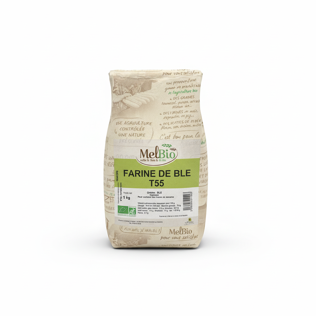 MELBIO -- Farine de ble t55 - 1kg