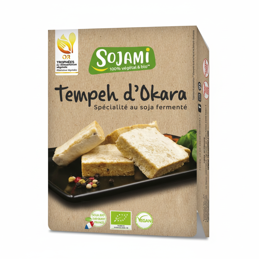 Tempeh d'okara - soja fermente