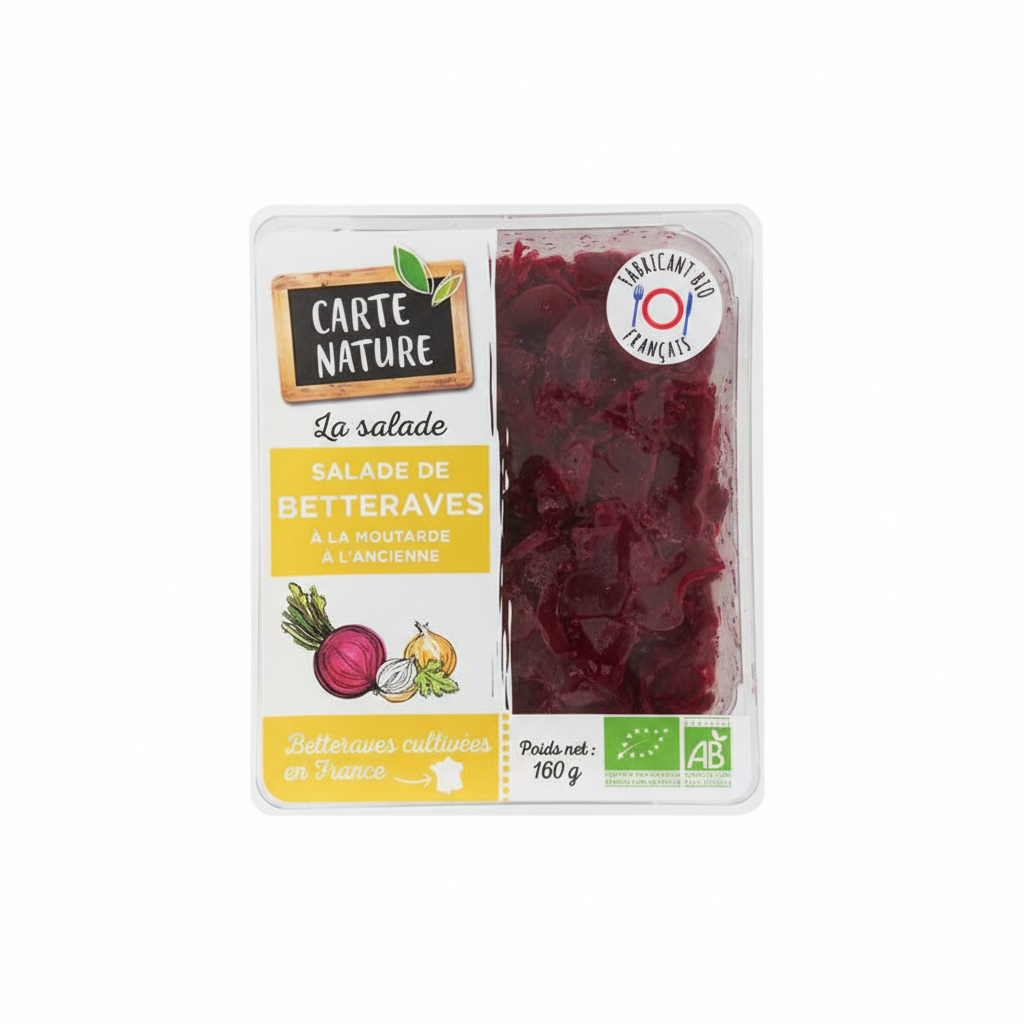 CARTE NATURE -- Salade de betteraves a la moutarde ancie