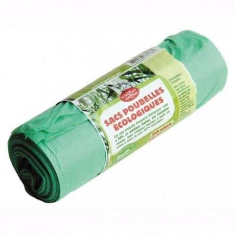 LA DROGUERIE ECOLOGIQUE -- Rouleau de 20 sacs poubelle 50l