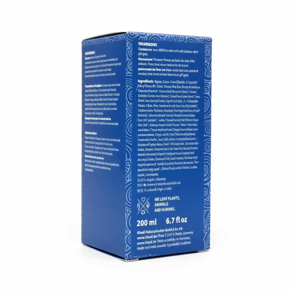 KHADI -- Shampo. elixir ayurvedique bleue