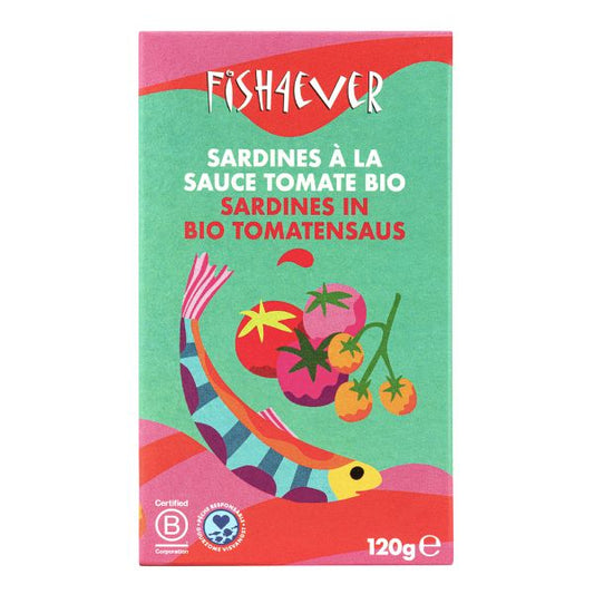 Sardines entières à la sauce tomate bio - 1