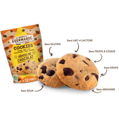 La Marmotte Gourmande -- Cookies pomme cannelle sans allergène - 150 g