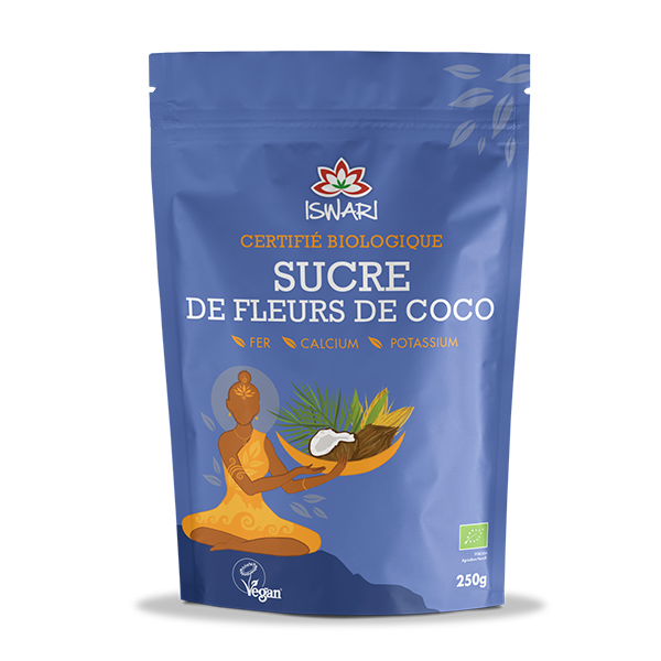 Iswari -- Sucre de coco bio (origine NON UE) - 250 g